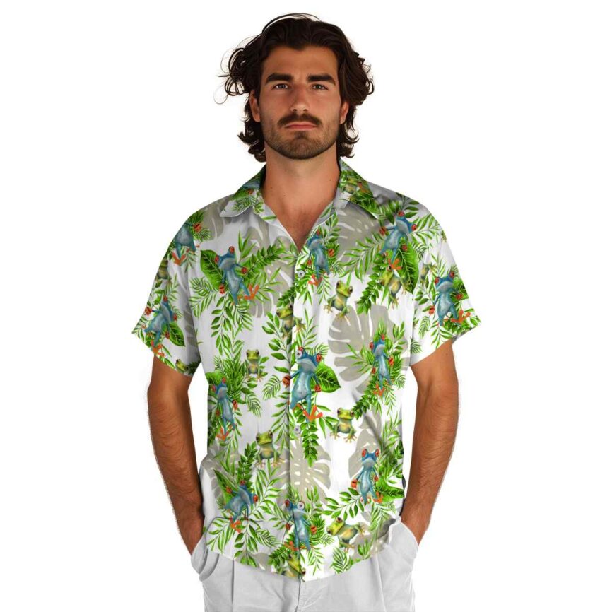 Frog Tropical Fronds Hawaiian Shirt New Arrival