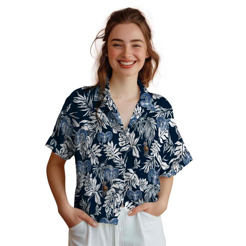 Goat Bold Foliage Hawaiian Shirt Top rated