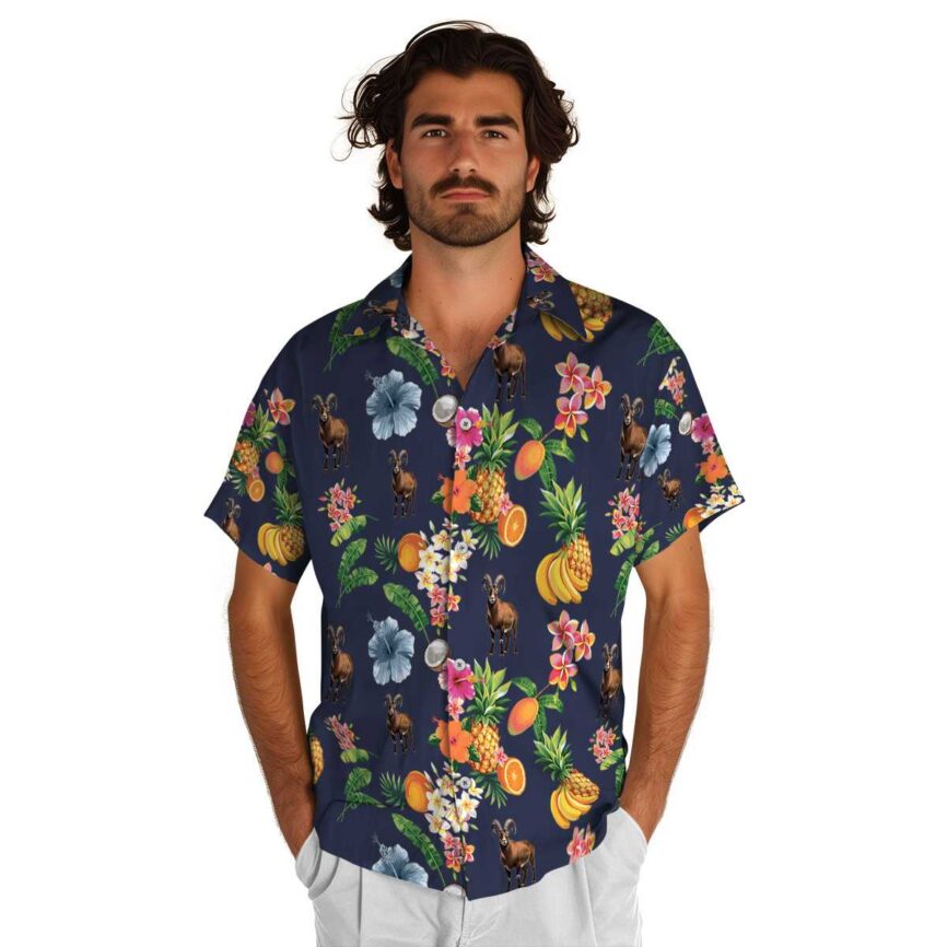 Goat Fruit Pattern Hawaiian Shirt New Arrival
