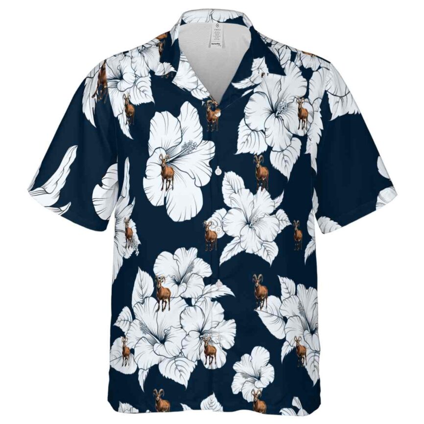 Goat Hibiscus Flower Hawaiian Shirt Fashion forward