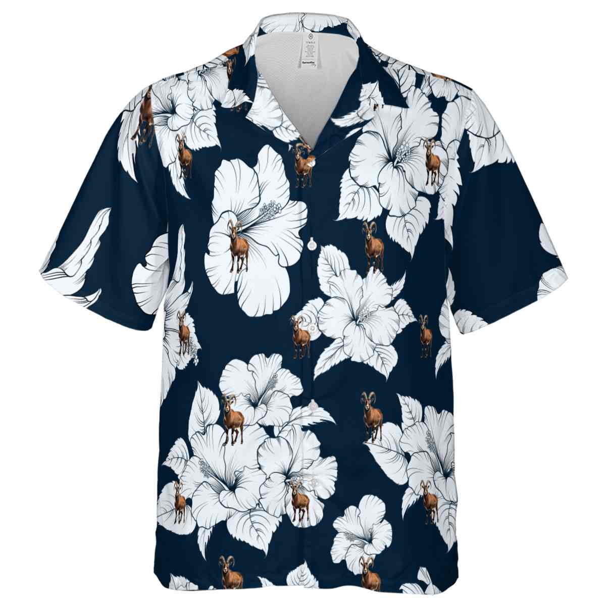 Goat Hibiscus Flower Hawaiian Shirt Fashion forward Goat Hibiscus Flower Hawaiian Shirt Fashion forward