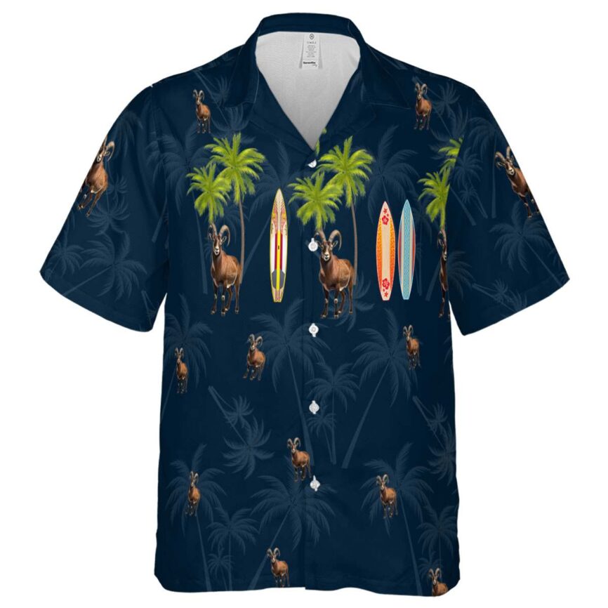 Goat Island Theme Hawaiian Shirt Fashion forward