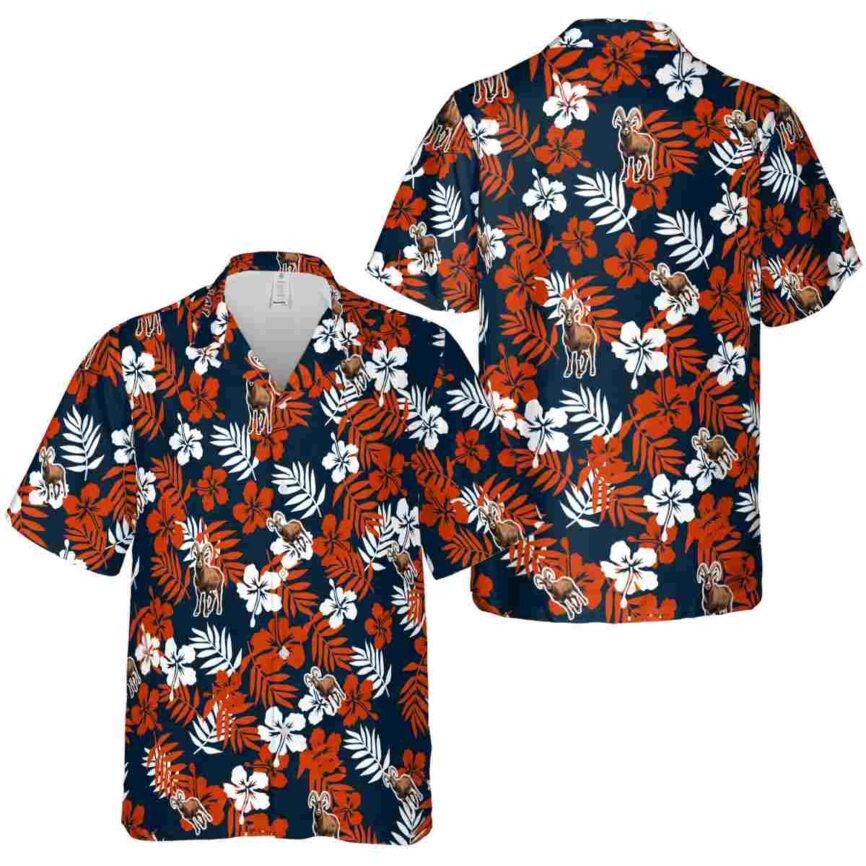 Goat Leafy Hibiscus Hawaiian Shirt Premium grade