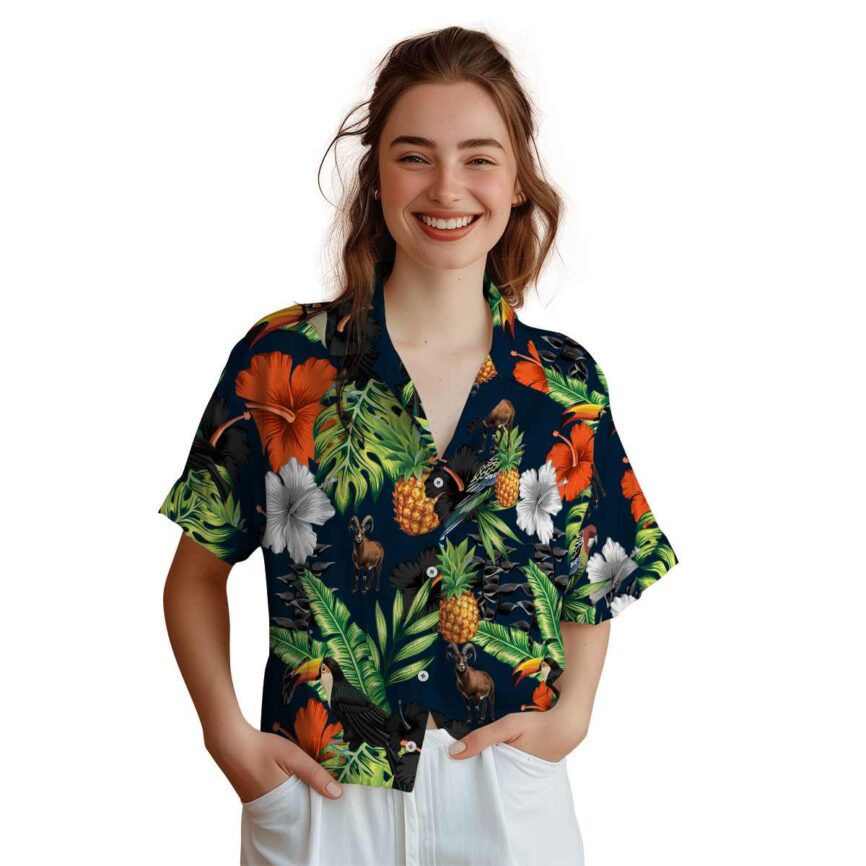 Goat Leafy Toucan Hawaiian Shirt Top rated