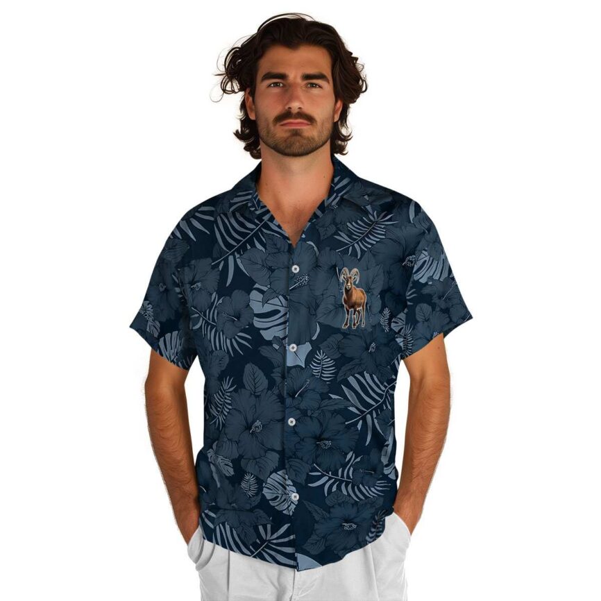 Goat Monochrome Floral Hawaiian Shirt New Arrival
