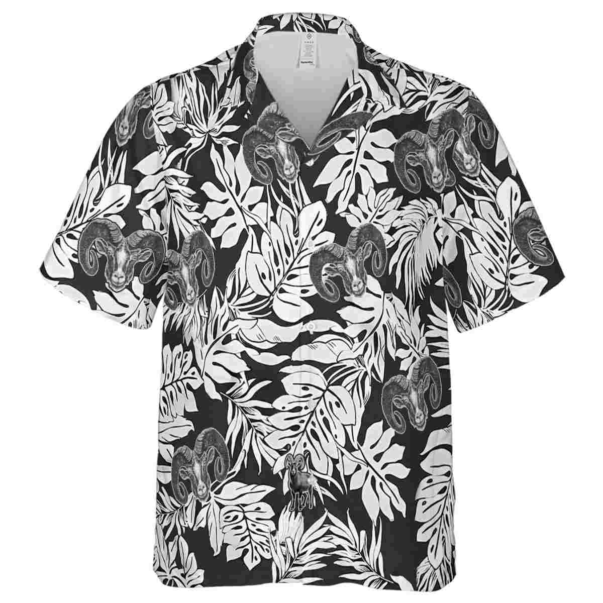 Goat Monstera Foliage Hawaiian Shirt Fashion forward Goat Monstera Foliage Hawaiian Shirt Fashion forward