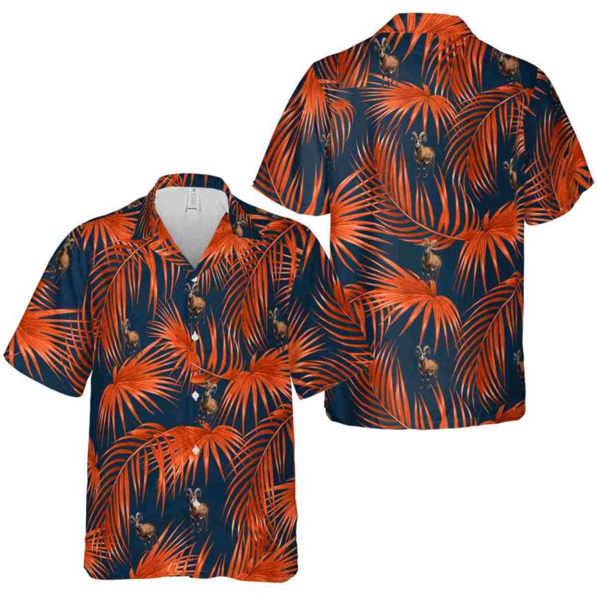 Goat Palm Frond Hawaiian Shirt Premium grade