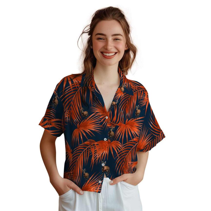 Goat Palm Frond Hawaiian Shirt Top rated