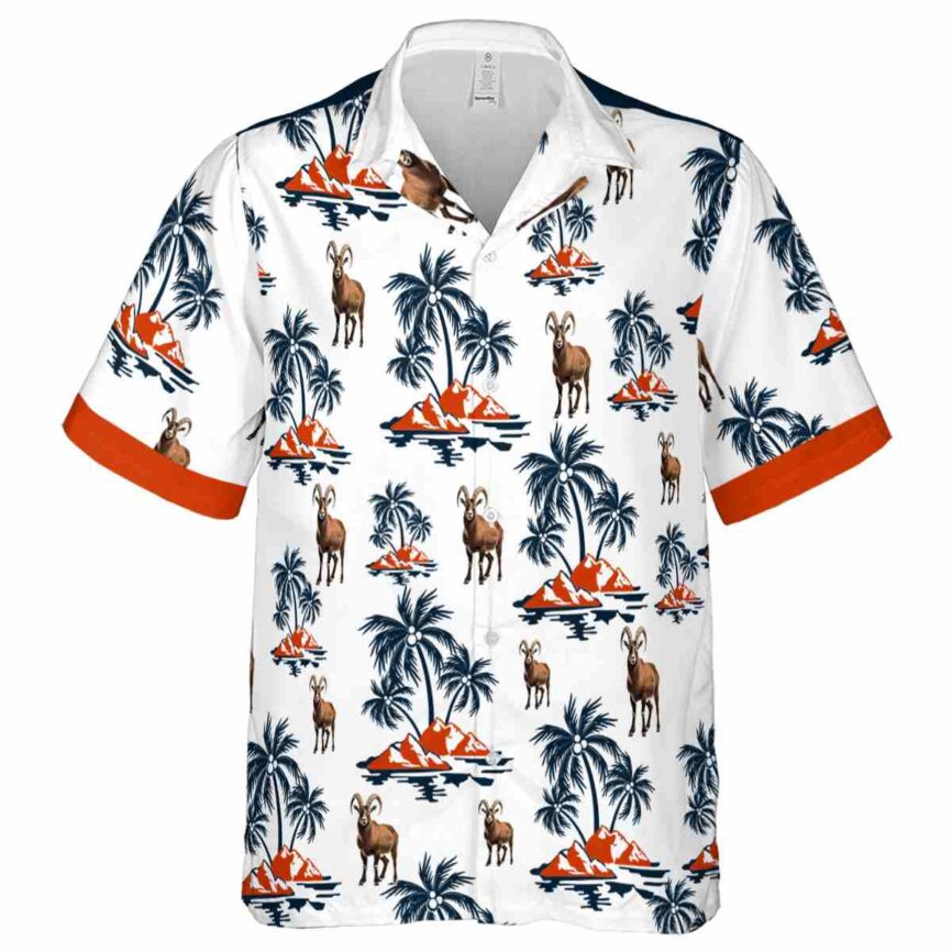 Goat Palm Island Graphic Hawaiian Shirt Fashion forward