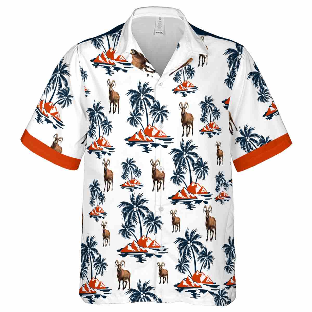 Goat Palm Island Graphic Hawaiian Shirt Fashion forward Goat Palm Island Graphic Hawaiian Shirt Fashion forward
