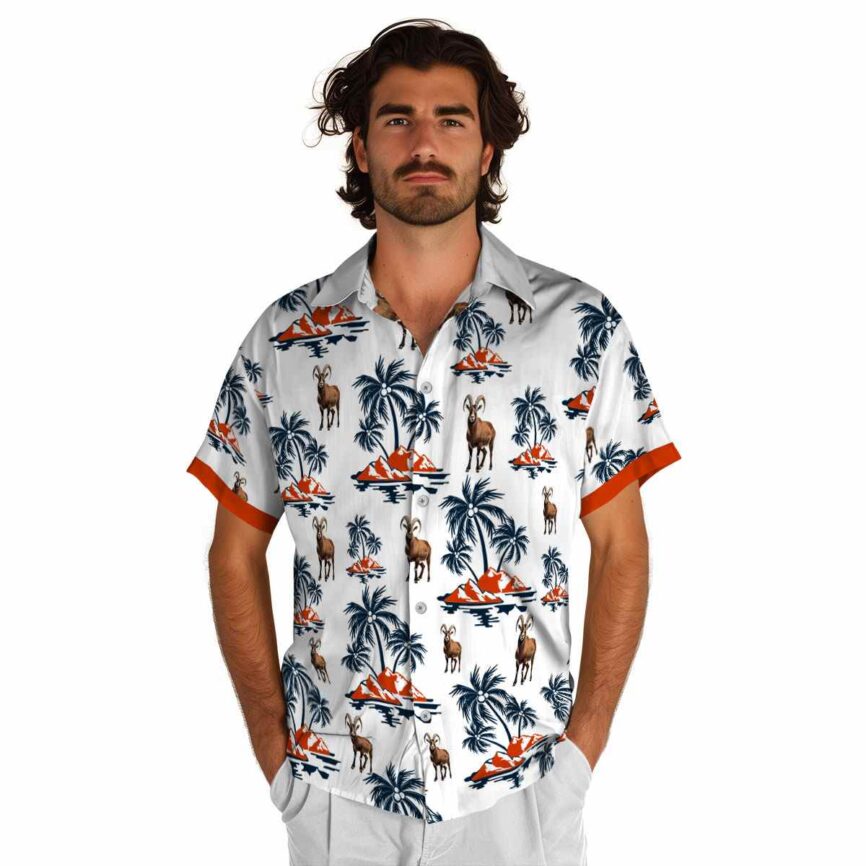 Goat Palm Island Graphic Hawaiian Shirt New Arrival