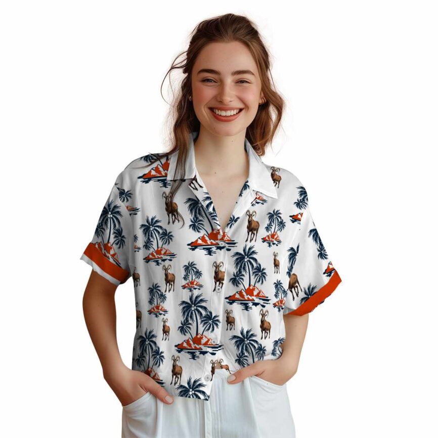 Goat Palm Island Graphic Hawaiian Shirt Top rated