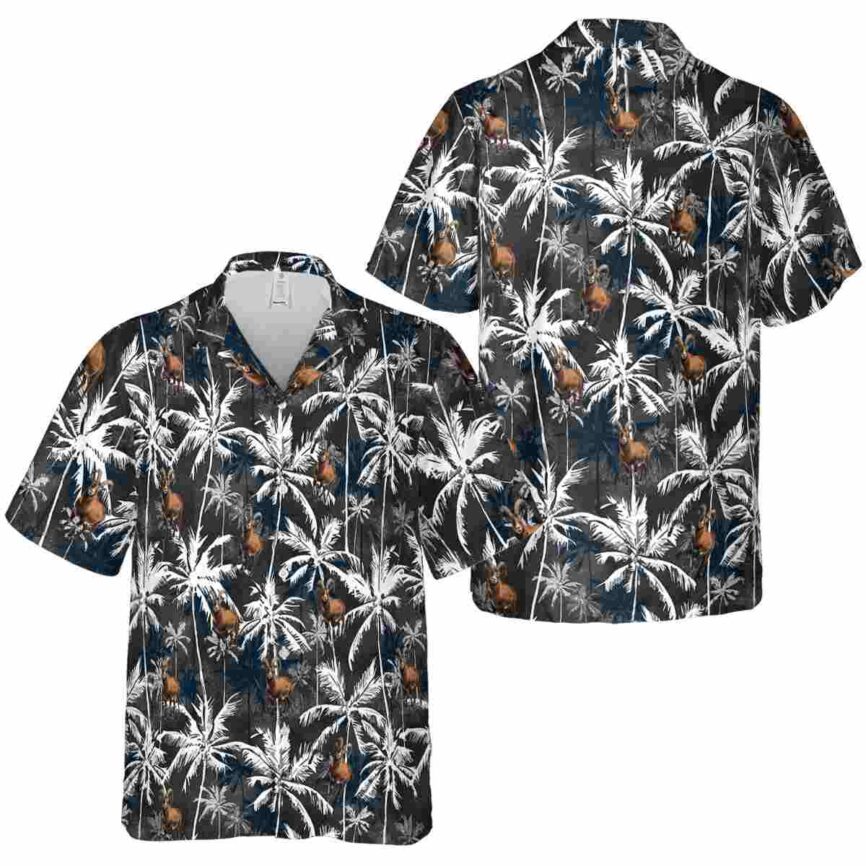 Goat Palm Themed Hawaiian Shirt Premium grade