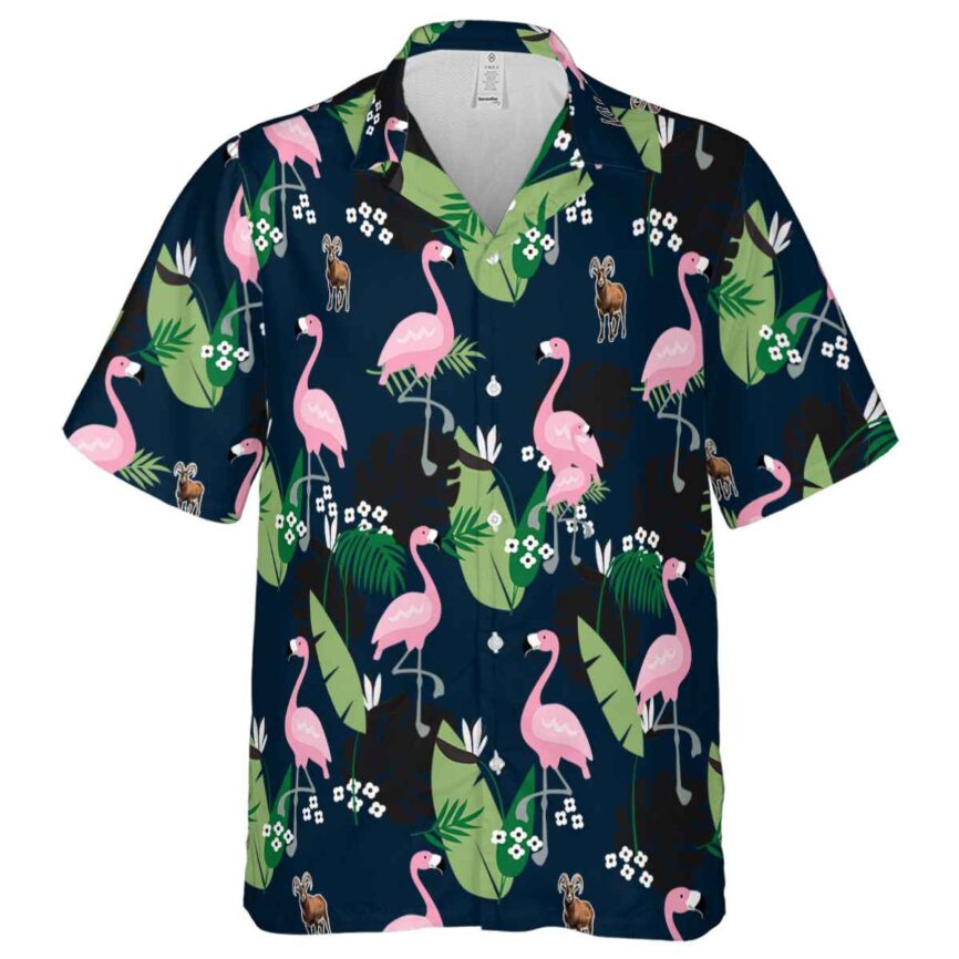 Goat Tropical Flamingo Hawaiian Shirt Fashion forward