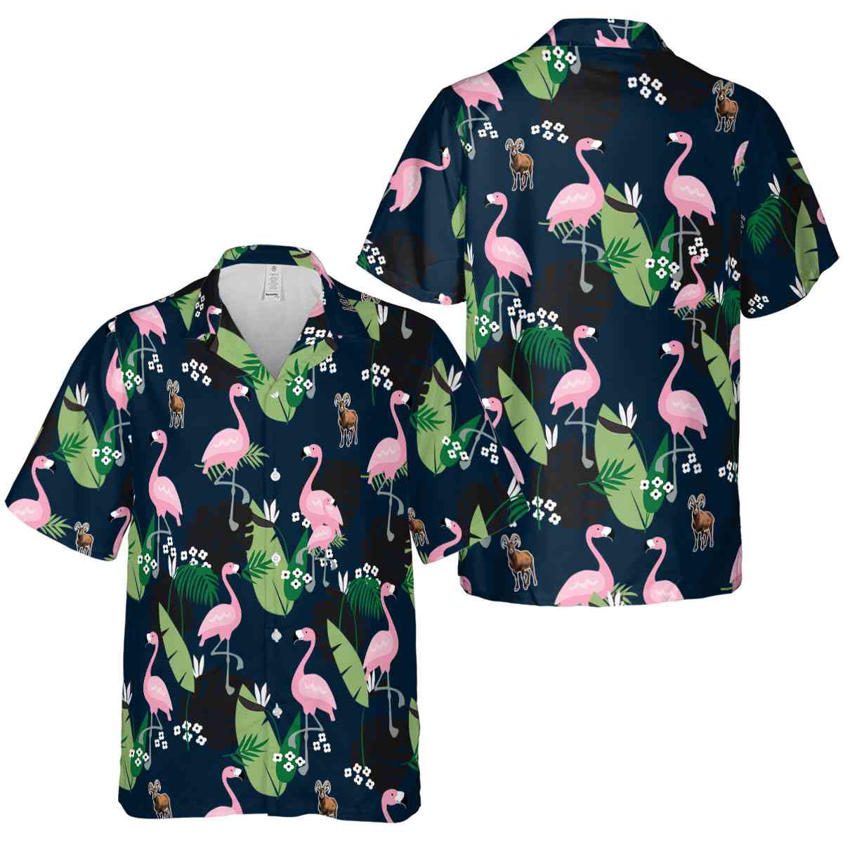 Goat Tropical Flamingo Hawaiian Shirt Premium grade Goat Tropical Flamingo Hawaiian Shirt Premium grade