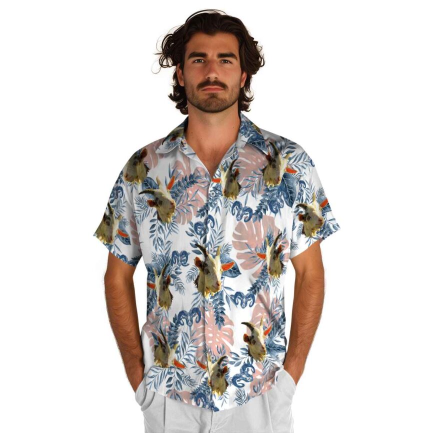 Goat Tropical Fronds Hawaiian Shirt New Arrival