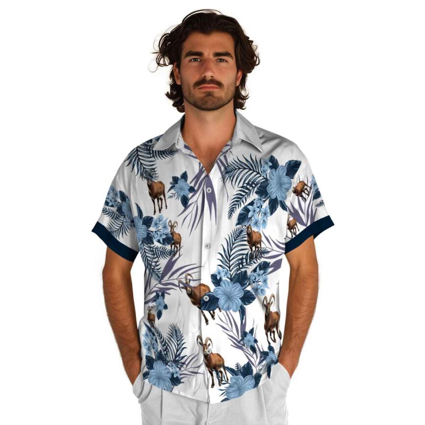 Goat US Flag Floral Hawaiian Shirt New Arrival