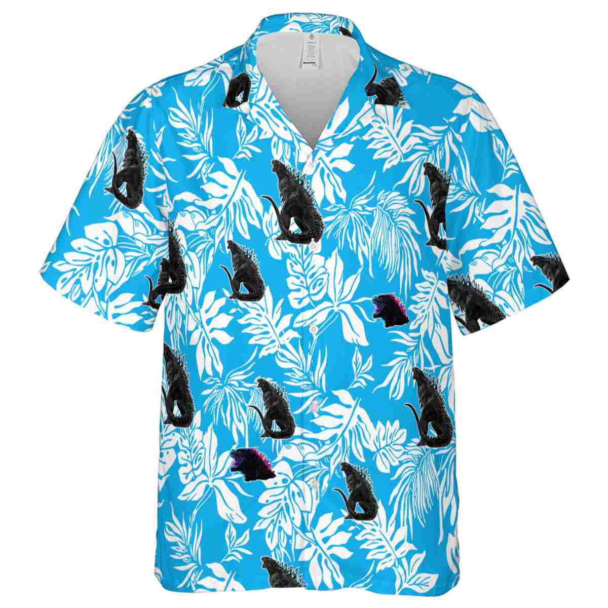 Godzilla Bold Foliage Hawaiian Shirt Fashion forward Godzilla Bold Foliage Hawaiian Shirt Fashion forward