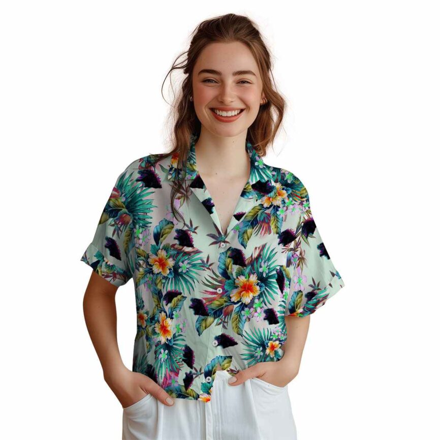 Godzilla Floral Burst Hawaiian Shirt Top rated