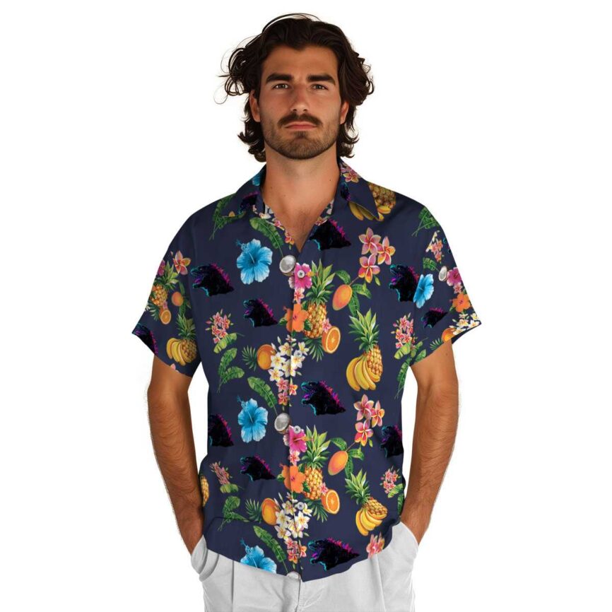Godzilla Fruit Pattern Hawaiian Shirt New Arrival