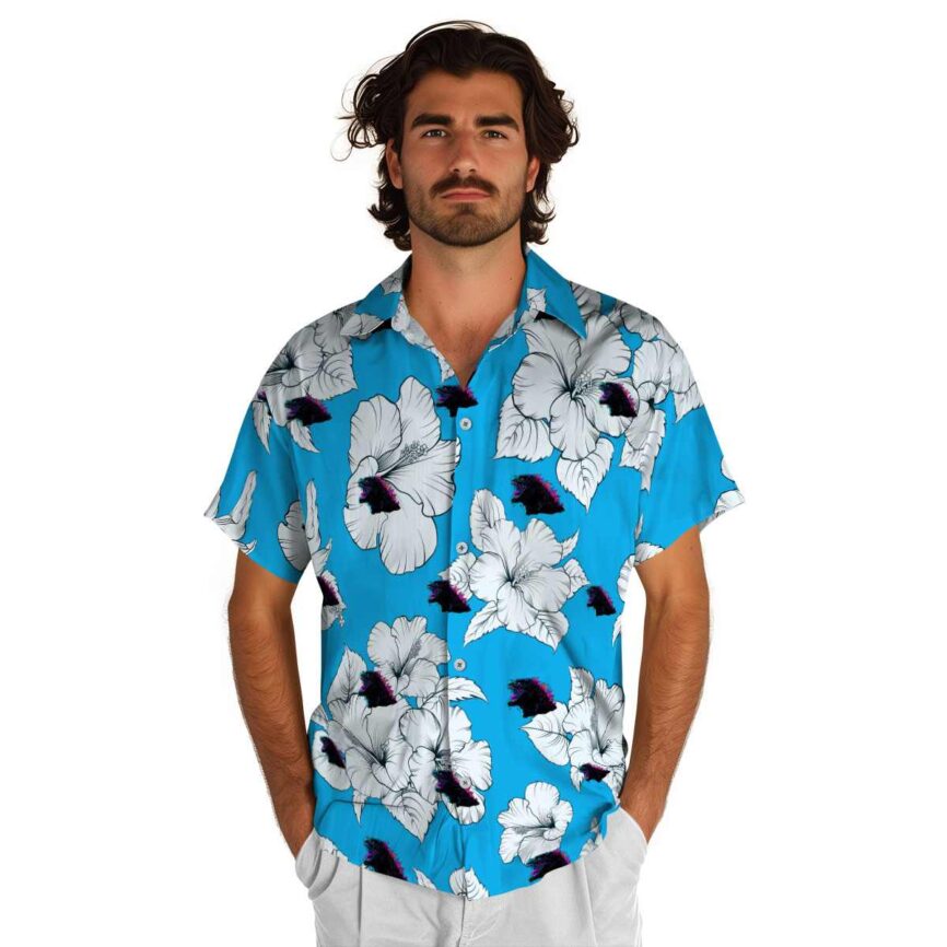 Godzilla Hibiscus Flower Hawaiian Shirt New Arrival