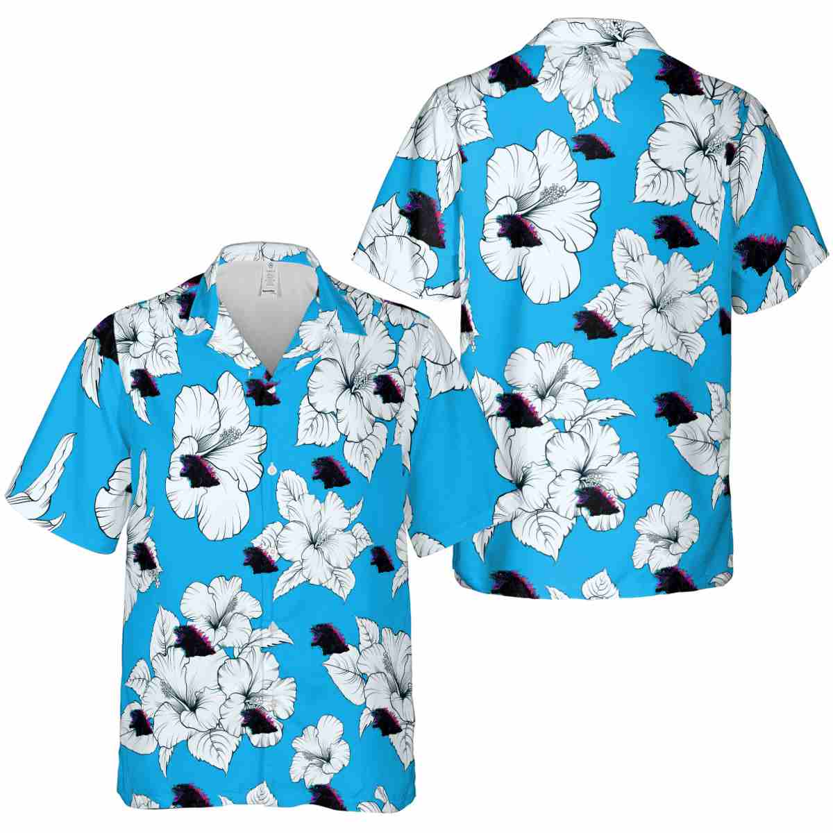 Godzilla Hibiscus Flower Hawaiian Shirt Premium grade Godzilla Hibiscus Flower Hawaiian Shirt Premium grade