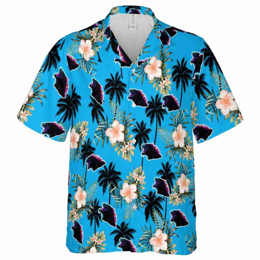 Godzilla Hibiscus Palm Hawaiian Shirt Fashion forward
