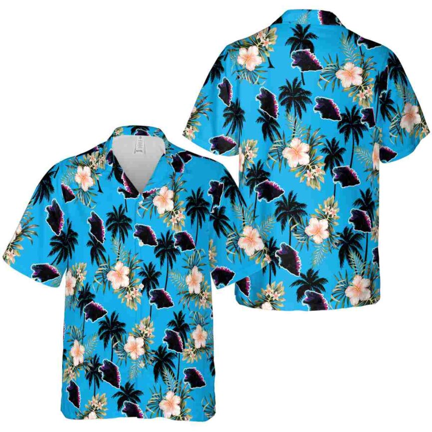 Godzilla Hibiscus Palm Hawaiian Shirt Premium grade