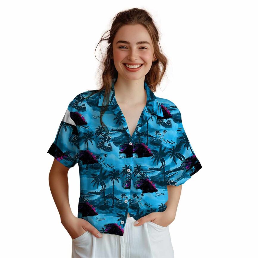 Godzilla Island Beach Hawaiian Shirt Top rated