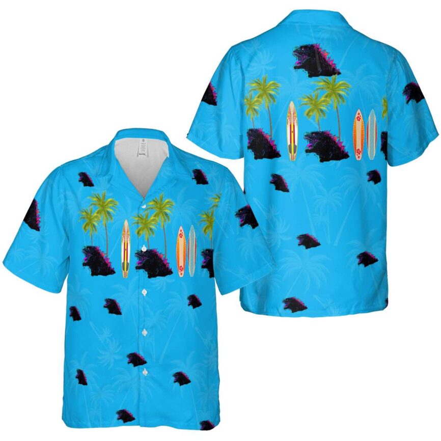 Godzilla Island Theme Hawaiian Shirt Premium grade