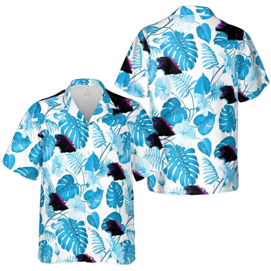 Godzilla Leaf Pattern Hawaiian Shirt Premium grade
