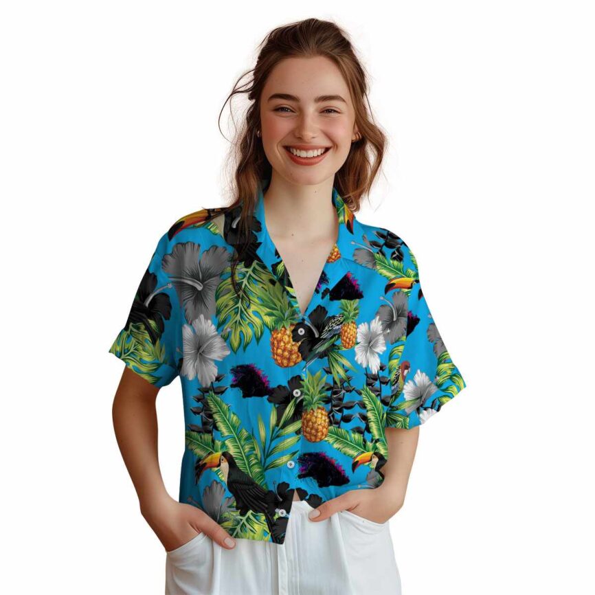Godzilla Leafy Toucan Hawaiian Shirt Top rated
