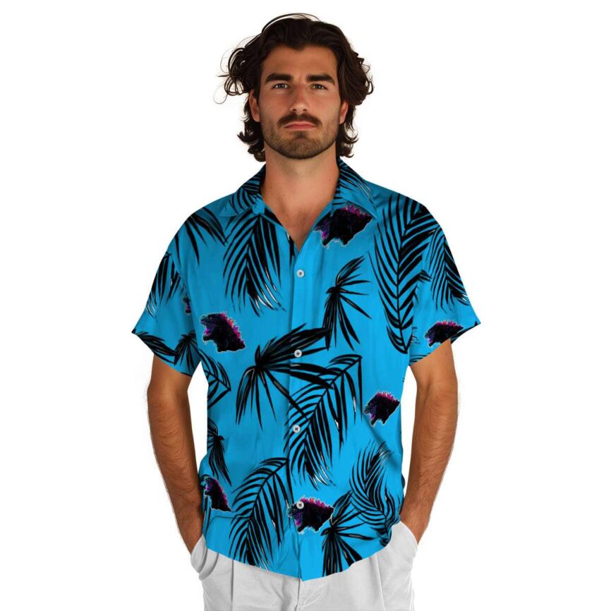 Godzilla Monochrome Palm Hawaiian Shirt New Arrival