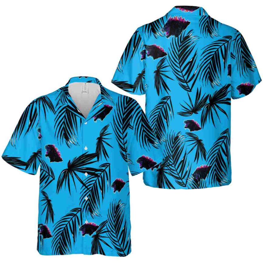 Godzilla Monochrome Palm Hawaiian Shirt Premium grade