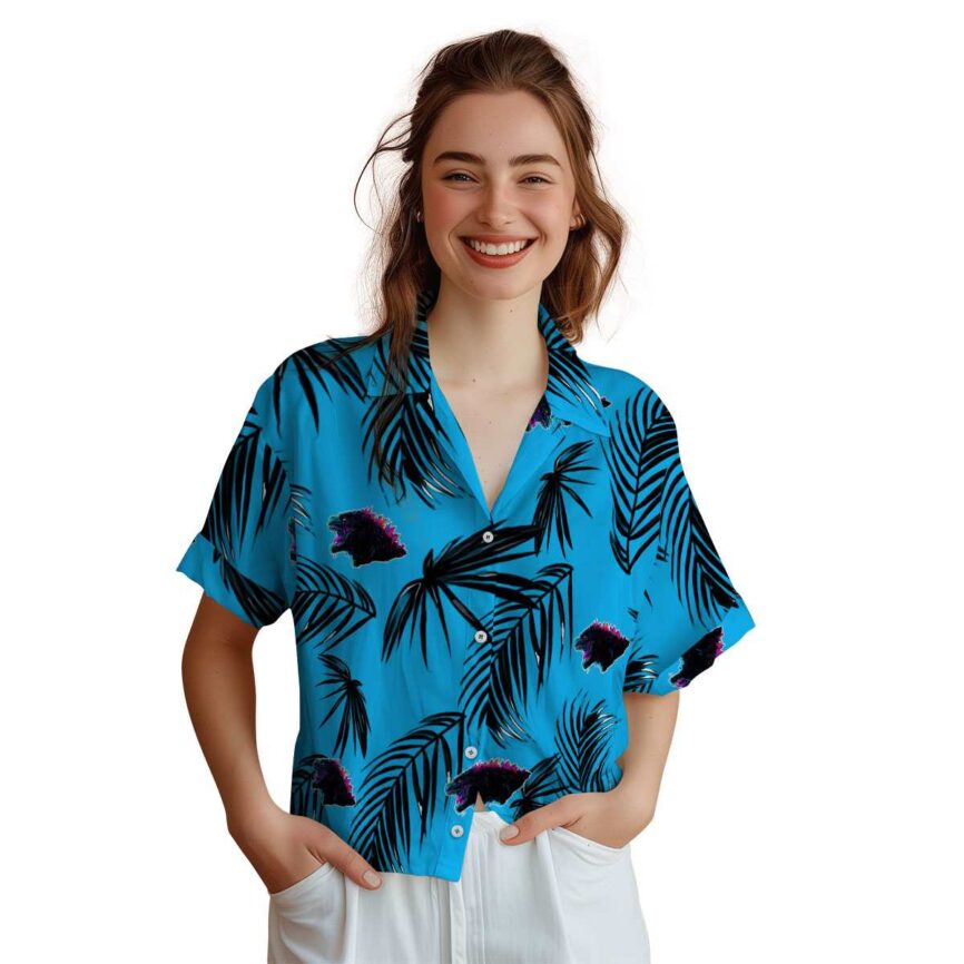 Godzilla Monochrome Palm Hawaiian Shirt Top rated