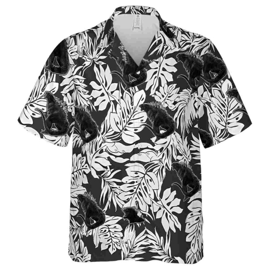 Godzilla Monstera Foliage Hawaiian Shirt Fashion forward