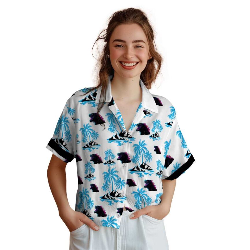 Godzilla Palm Island Graphic Hawaiian Shirt Top rated