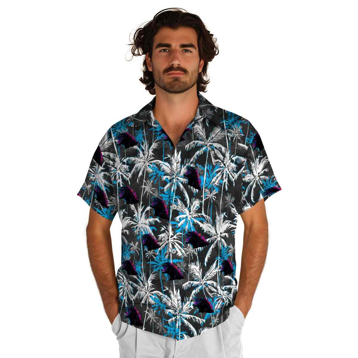 Godzilla Palm Themed Hawaiian Shirt New Arrival Godzilla Palm Themed Hawaiian Shirt New Arrival
