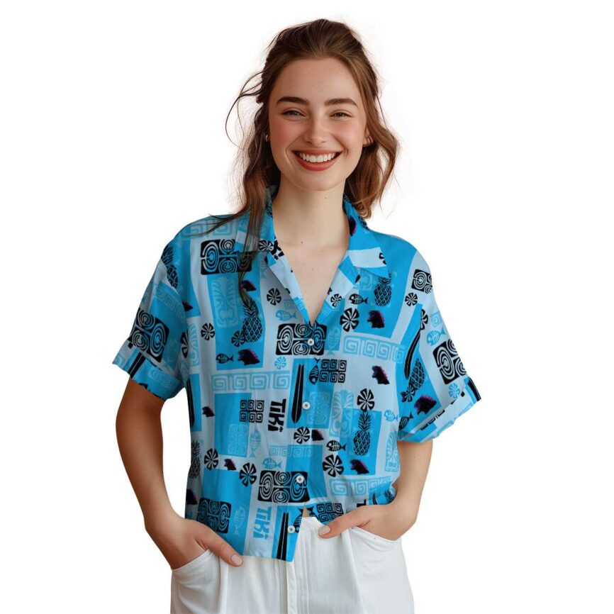 Godzilla Tiki Motifs Hawaiian Shirt Top rated