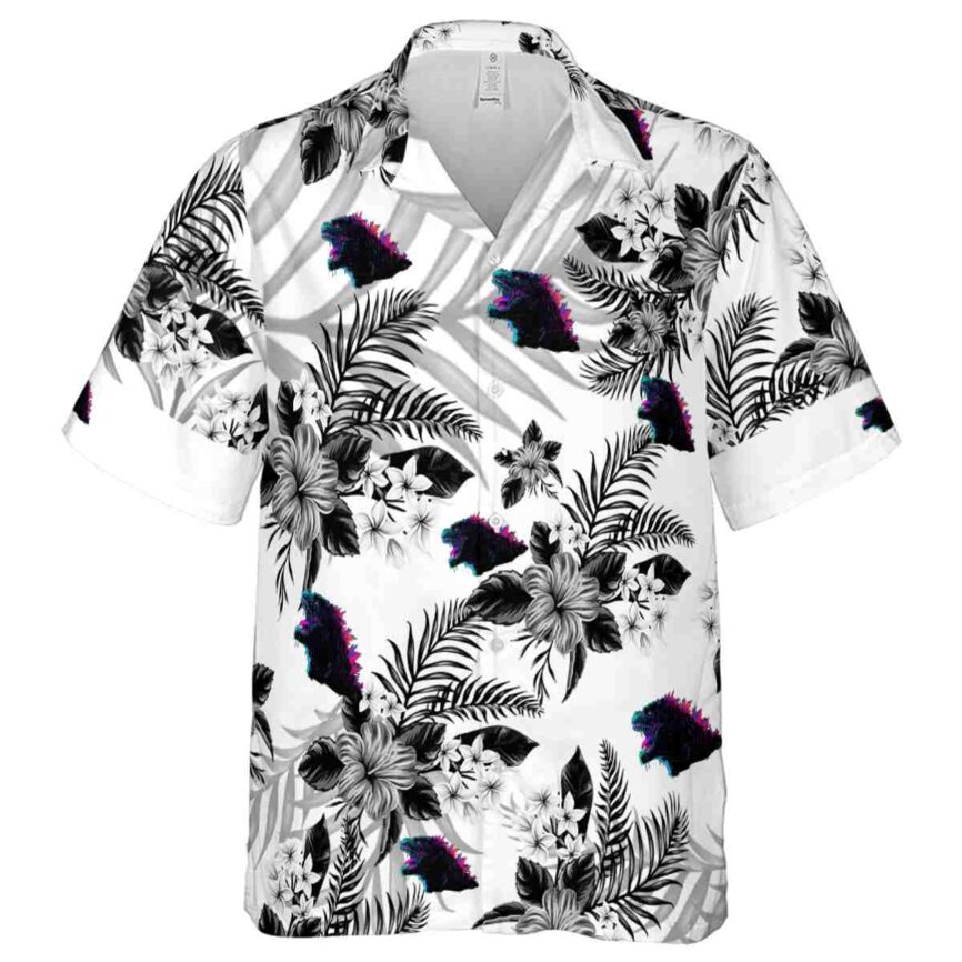 Godzilla Tropical Blossom Hawaiian Shirt Fashion forward