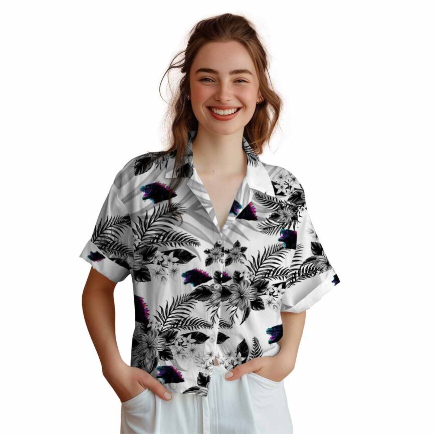 Godzilla Tropical Blossom Hawaiian Shirt Top rated