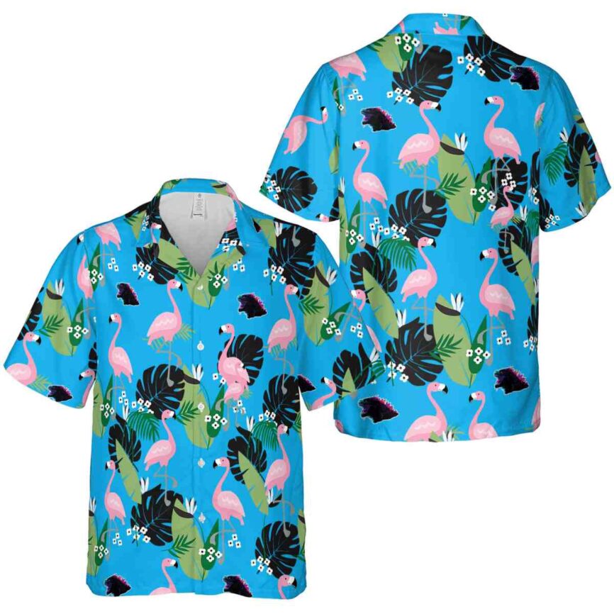 Godzilla Tropical Flamingo Hawaiian Shirt Premium grade
