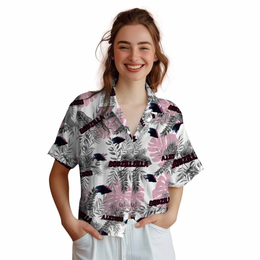 Godzilla Tropical Fronds Hawaiian Shirt Top rated