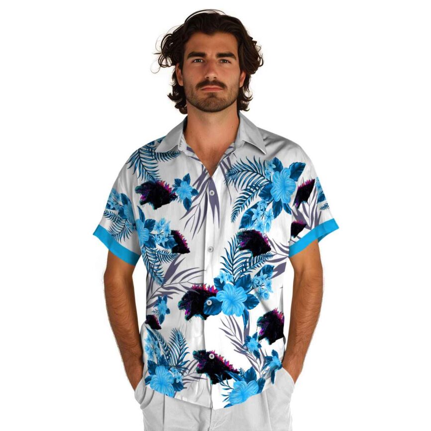 Godzilla US Flag Floral Hawaiian Shirt New Arrival
