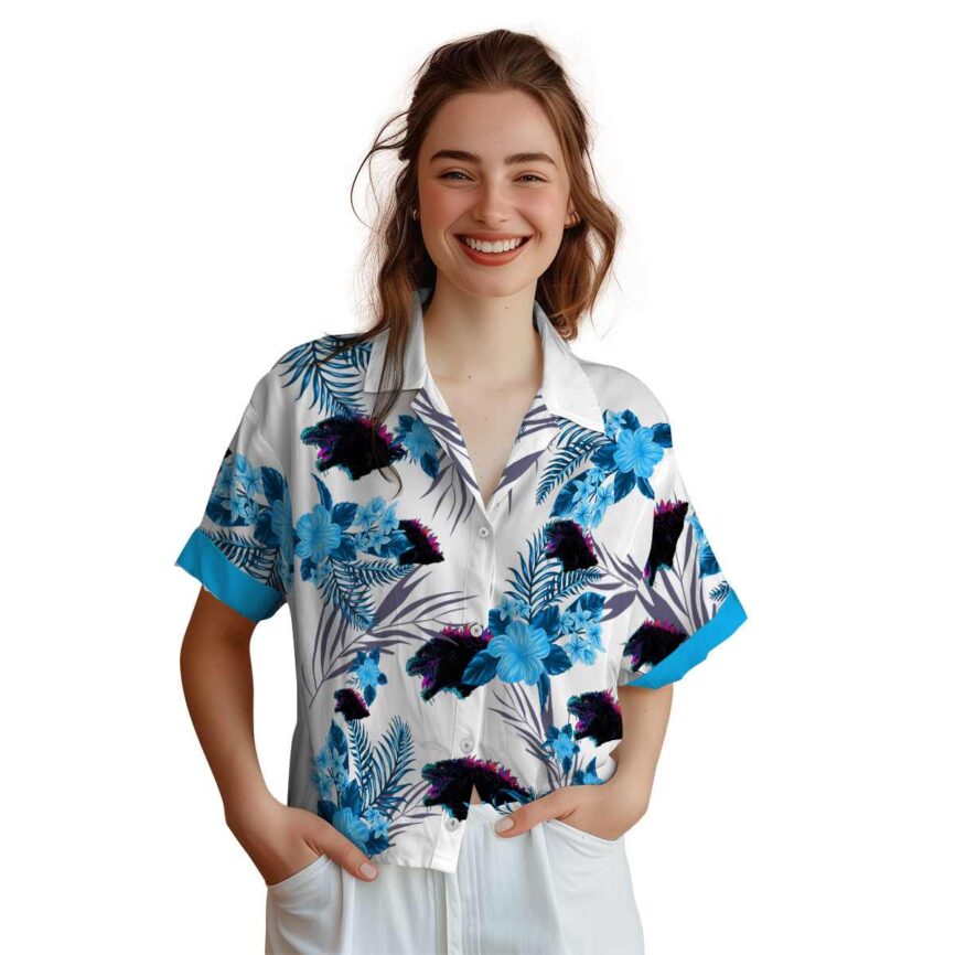Godzilla US Flag Floral Hawaiian Shirt Top rated