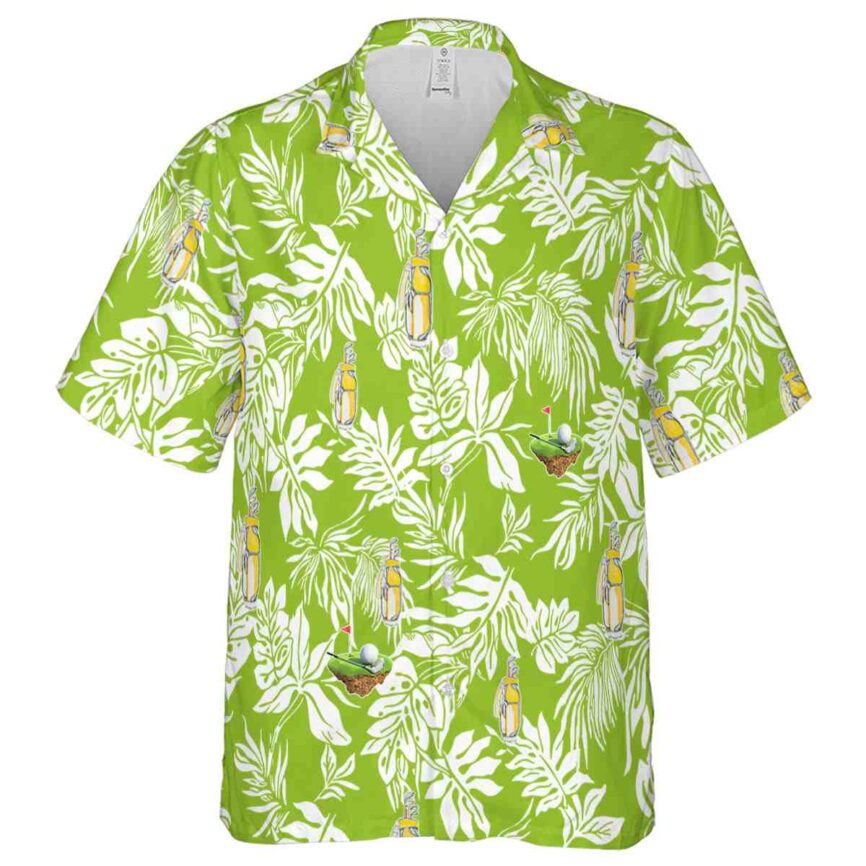 Golf Bold Foliage Hawaiian Shirt Fashion forward