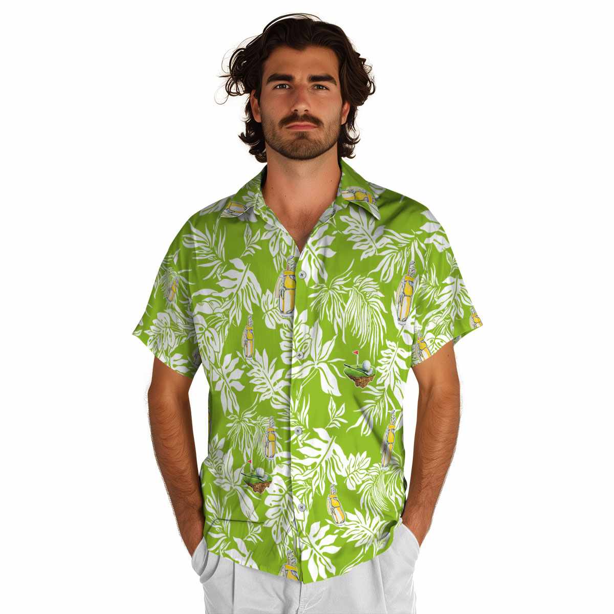 Golf Bold Foliage Hawaiian Shirt New Arrival Golf Bold Foliage Hawaiian Shirt New Arrival