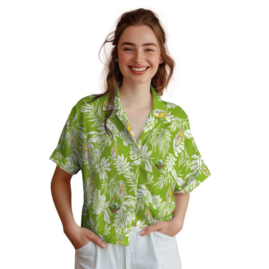Golf Bold Foliage Hawaiian Shirt Top rated