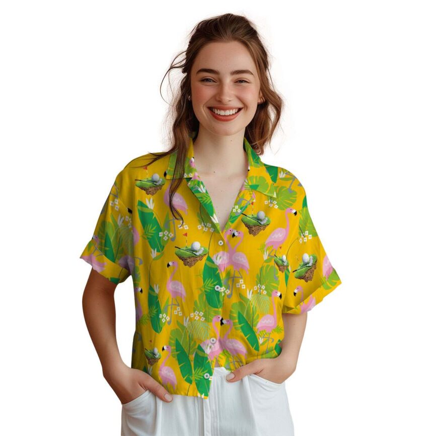 Golf Flamingo Leaf Hawaiian Shirt Top rated