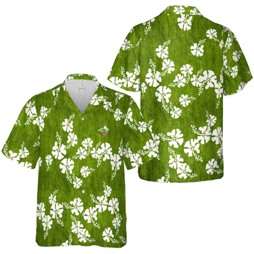 Golf Hibiscus Blossom Hawaiian Shirt Premium grade